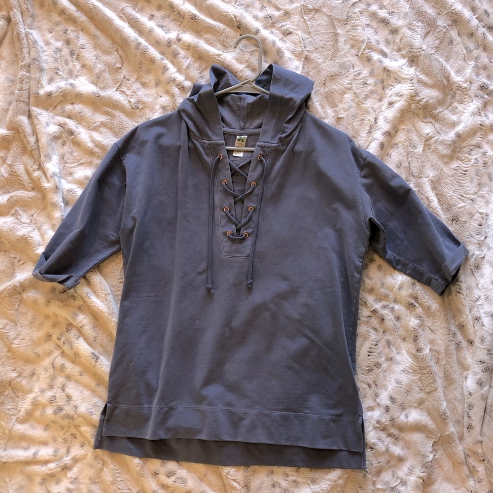 Hooded athletic top